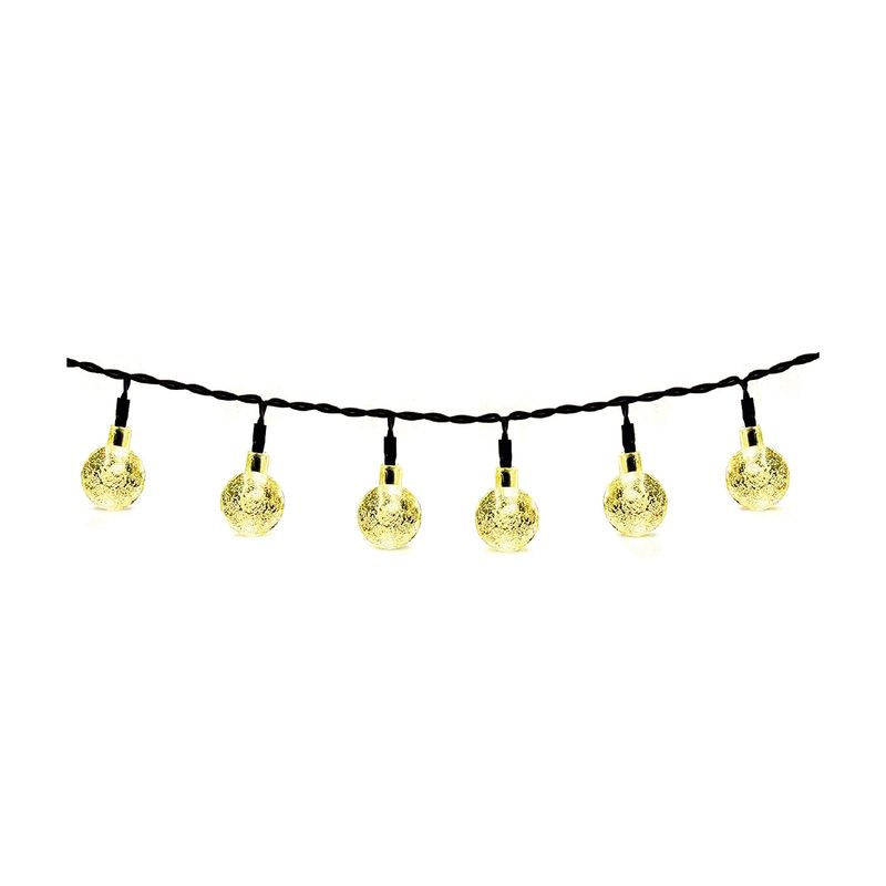 DOMA - Guirnaldas Led Solar Luz Calida/Multicolor 20 Piezas