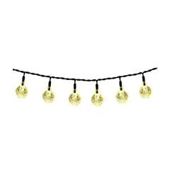 DOMA - Guirnaldas Led Solar Luz Calida/Multicolor 20 Piezas