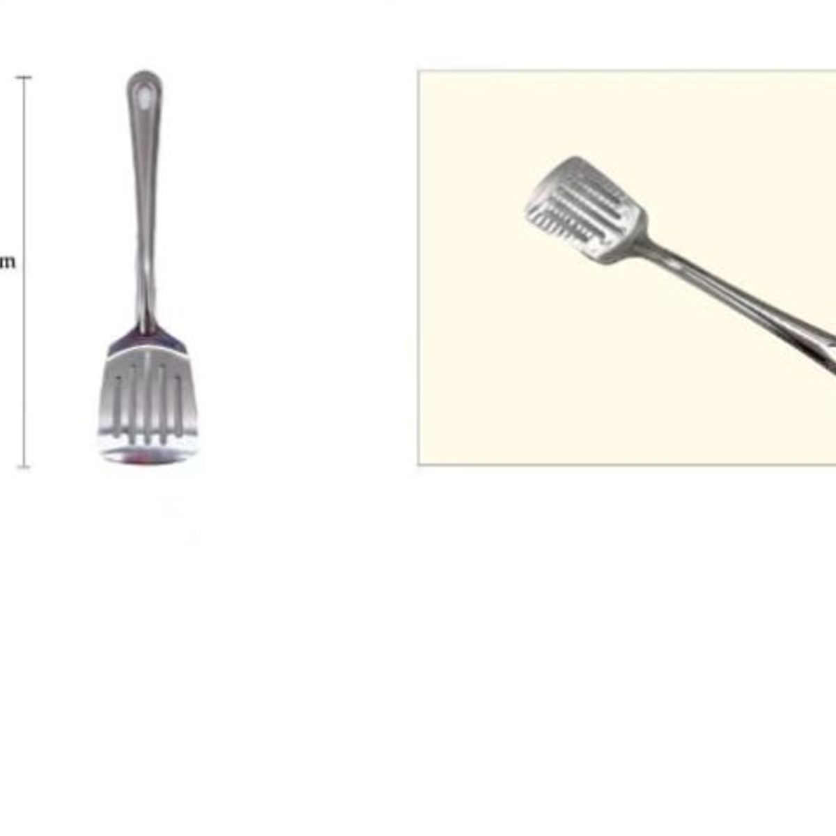 GENERICO - Espatula De Acero Inoxidable 25Cm Con Agujeros