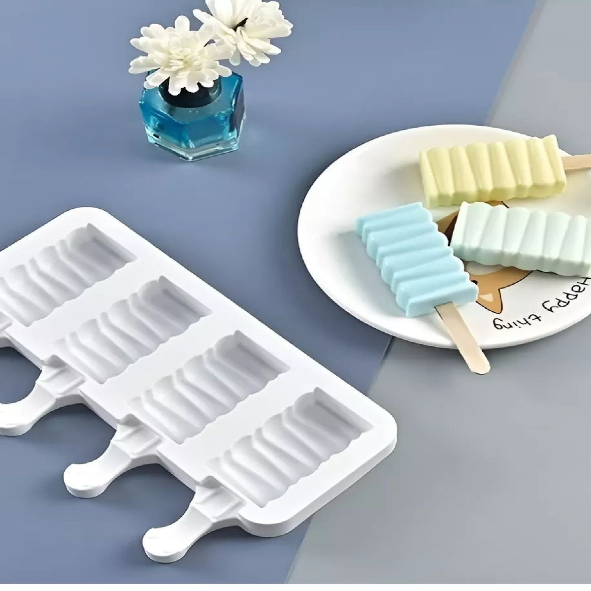 PASTELERIUSCL - Pack X2 Moldes De Silicona Para Helados Molde Helado Pale419
