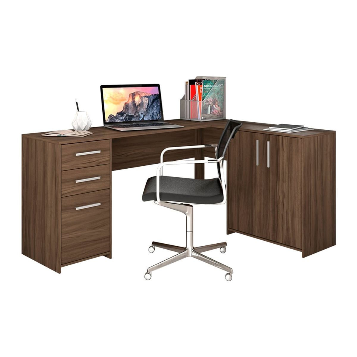 HOME MOBILI - Escritorio Lira Café 3 Puertas 2 Cajones…