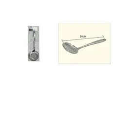 GENERICO - Cuchara Colador Acero Inoxidable 24Cm