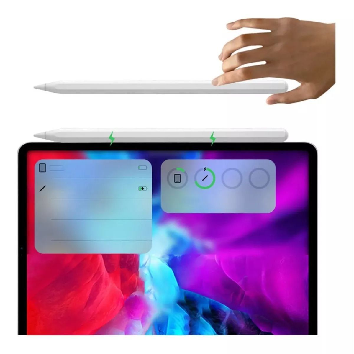 GENERICO - Lapiz Tactil Capacitivo Para iPad Con Carga Magnetica Stylus Pro