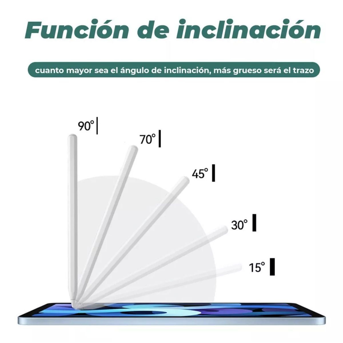 GENERICO - Lapiz Tactil Capacitivo Para iPad Con Carga Magnetica Stylus Pro