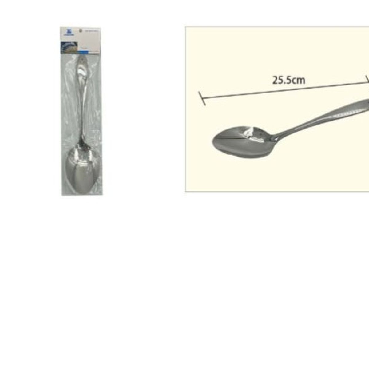 GENERICO - Cuchara Acero Inoxidable 25,5Cm Set 1