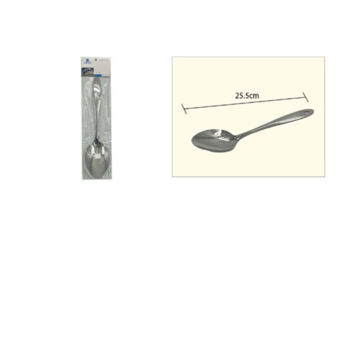 GENERICO - Cuchara Acero Inoxidable 25,5Cm Set 1