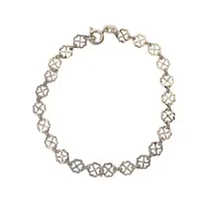 ANDREA COGGIOLA JOYAS - Pulsera Trébol Mini Plata Fina 925