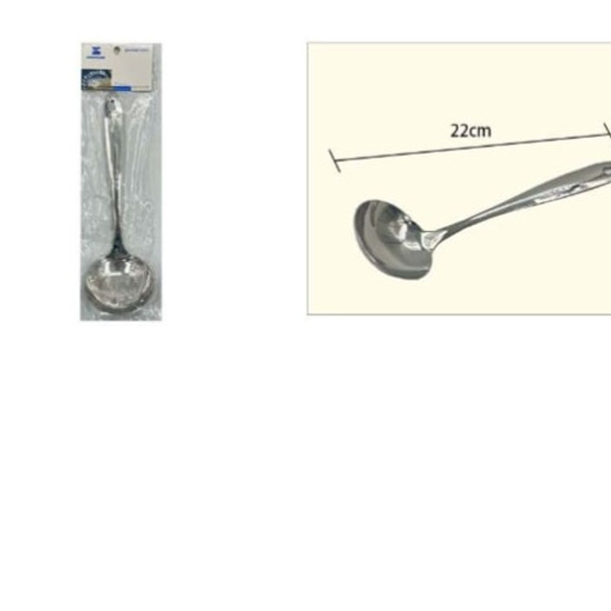 GENERICO - Cucharon Acero Inoxidable 22 Cm