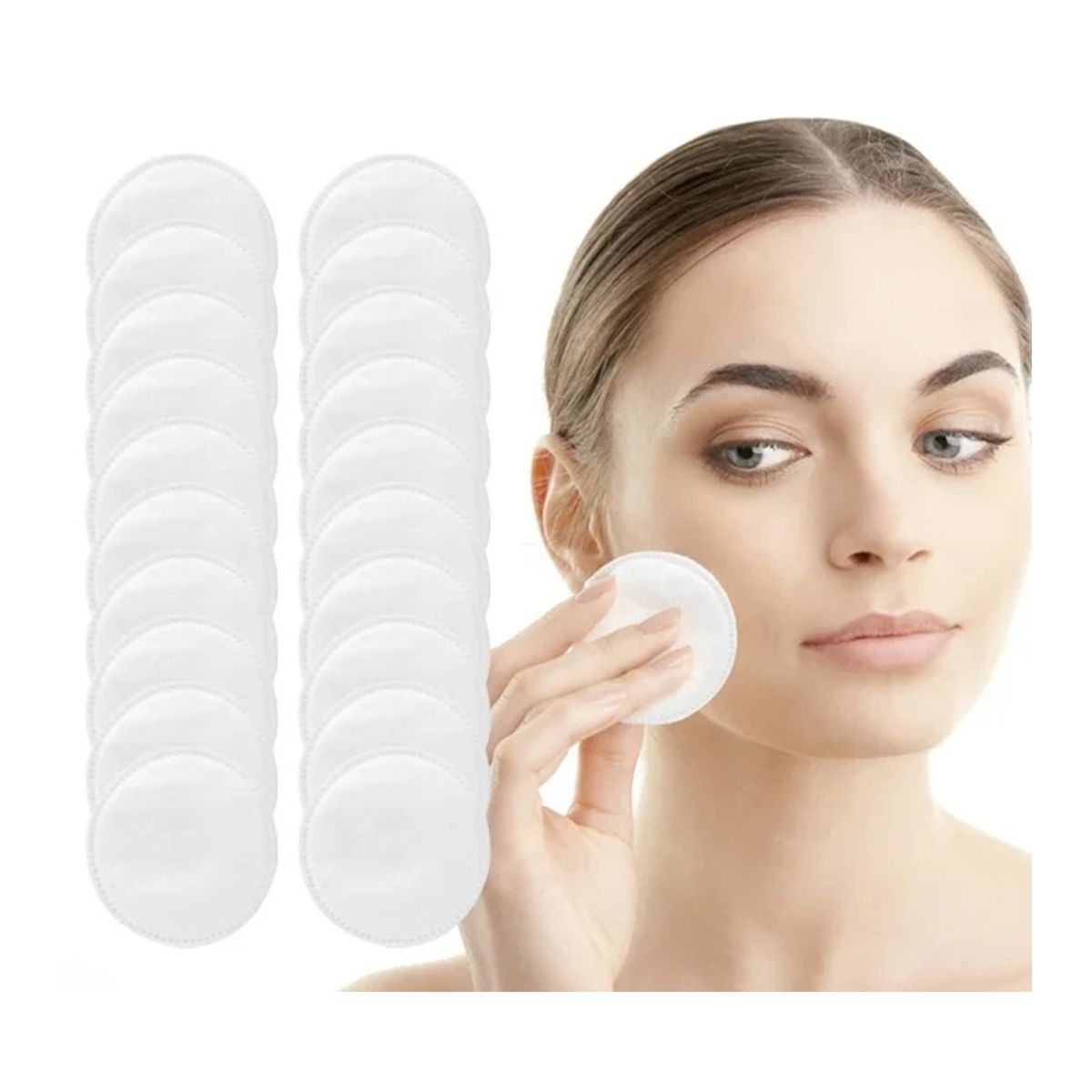 GENERICO - Almohadillas De Algodón Limpieza Facial 75g