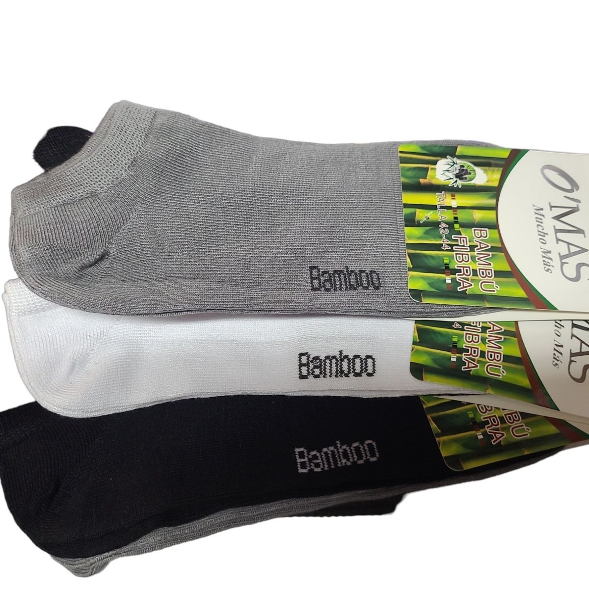 GARSIL - Calcetas Tobilleras  Para Hombre Con Fibra De Bambu - Docena