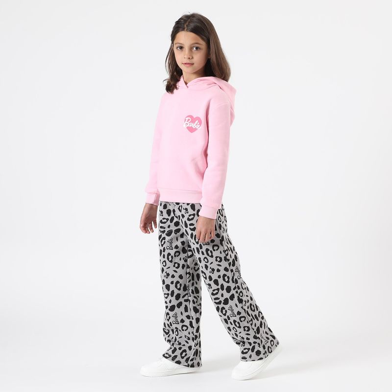 BARBIE - Buzo Niña Animal Print Rosado Barbie