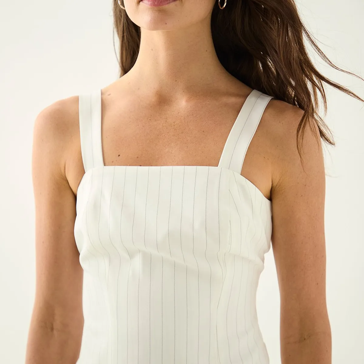 ASH - Blusa Sin Mangas Crudo Mujer Ash