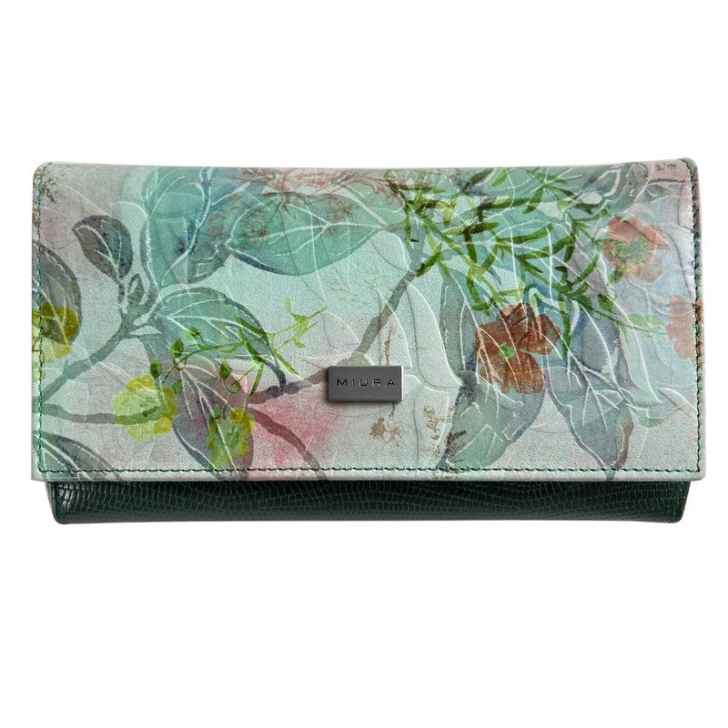 MIURA - Billetera Mujer Miura Mod Giulia  Cuero Natural  con protección RFID