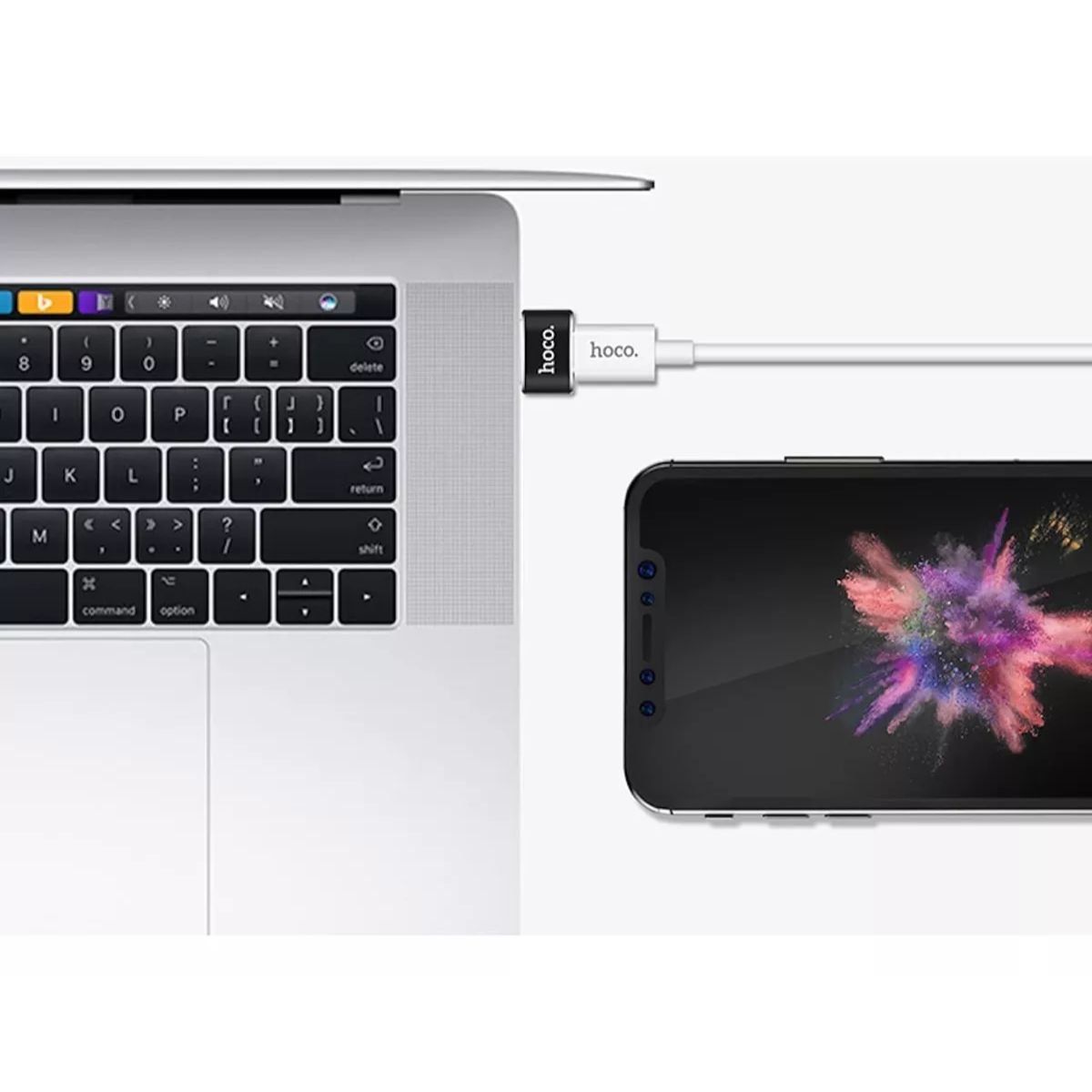 HOCO - Adaptador Usb C Hembra A Usb Macho 2.0 Datos Y Carga