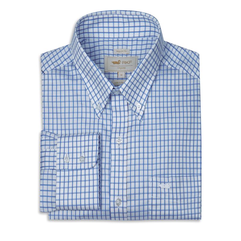 ROCKFORD - Camisa Azul Easyiron Hombre ROCKFORD