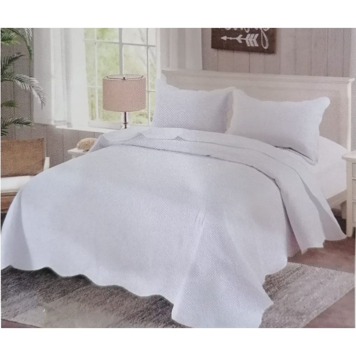 GENERICO - Cobertor De Verano Para Niños De Una Plaza Y Media BLANCO