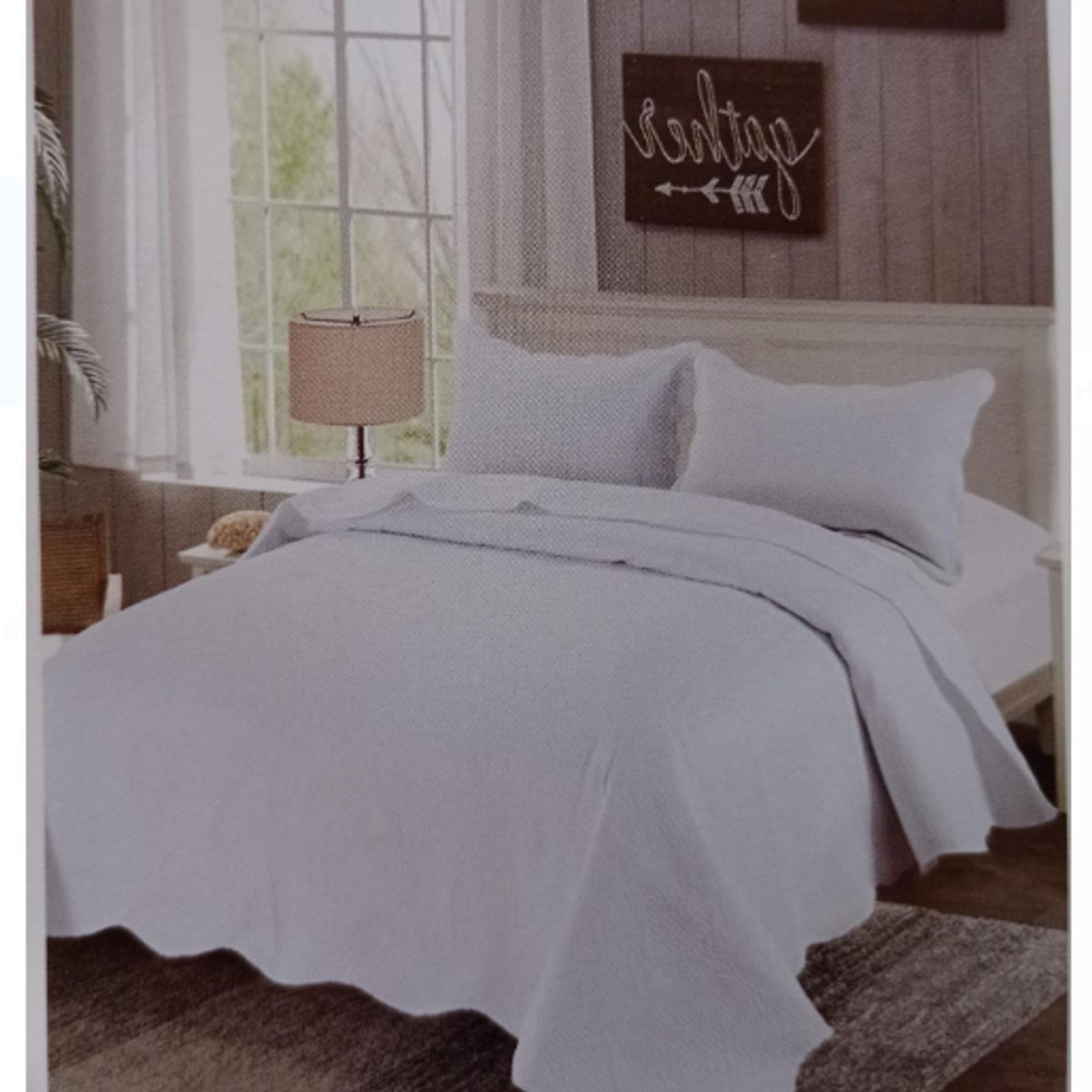 GENERICO - Cobertor De Verano Para Niños De Una Plaza Y Media BLANCO