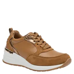 BRUNO ROSSI - Zapatilla Casual Mujer Marrón claro
