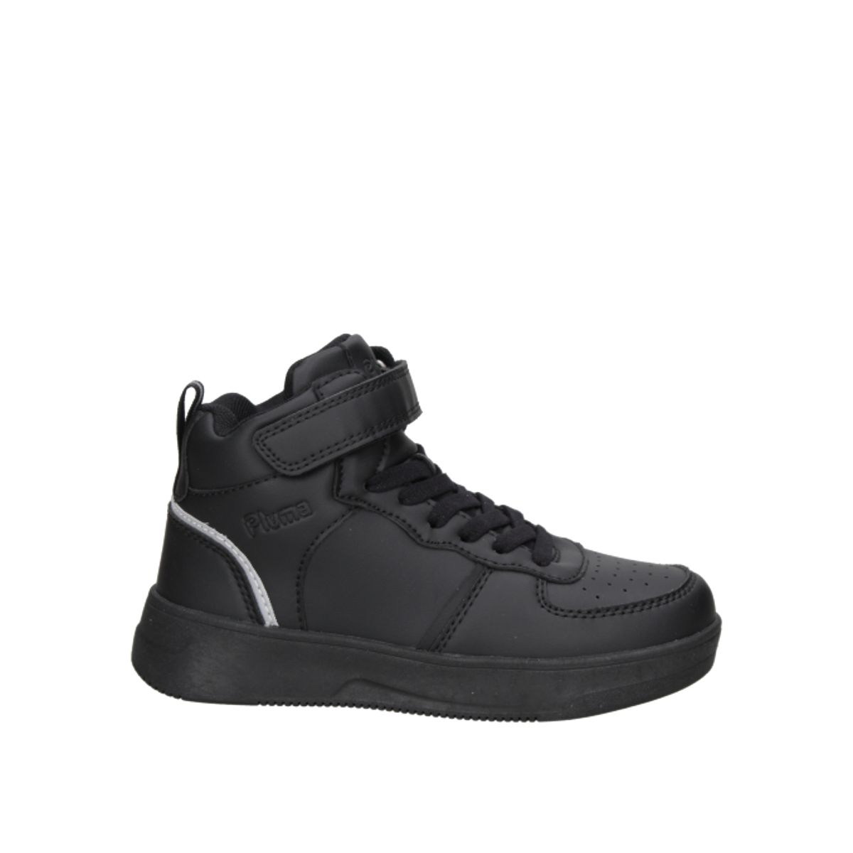 PLUMA - Zapatilla Escolar Unisex Negro Pluma