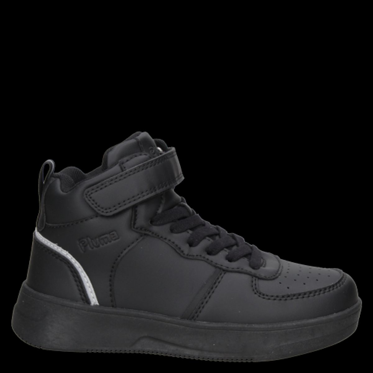 PLUMA - Zapatilla Escolar Unisex Negro Pluma