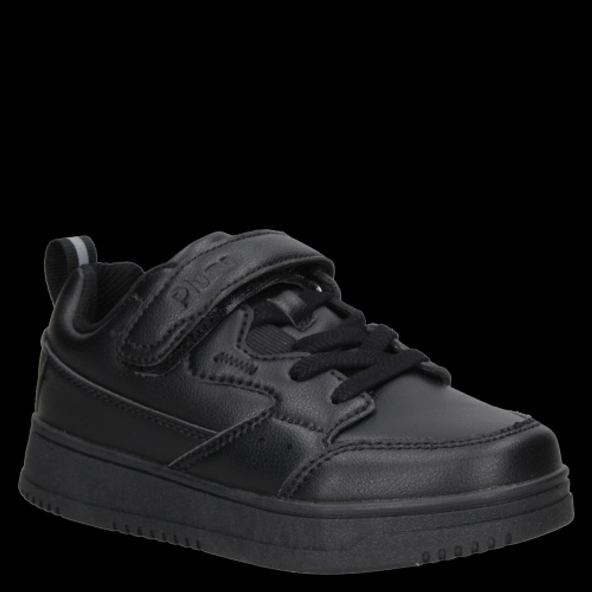 PLUMA - Zapatilla Escolar Unisex Negro Pluma