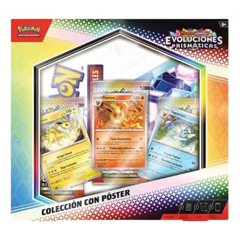 POKEMON - Colección con Póster Evoluciones Prismáticas