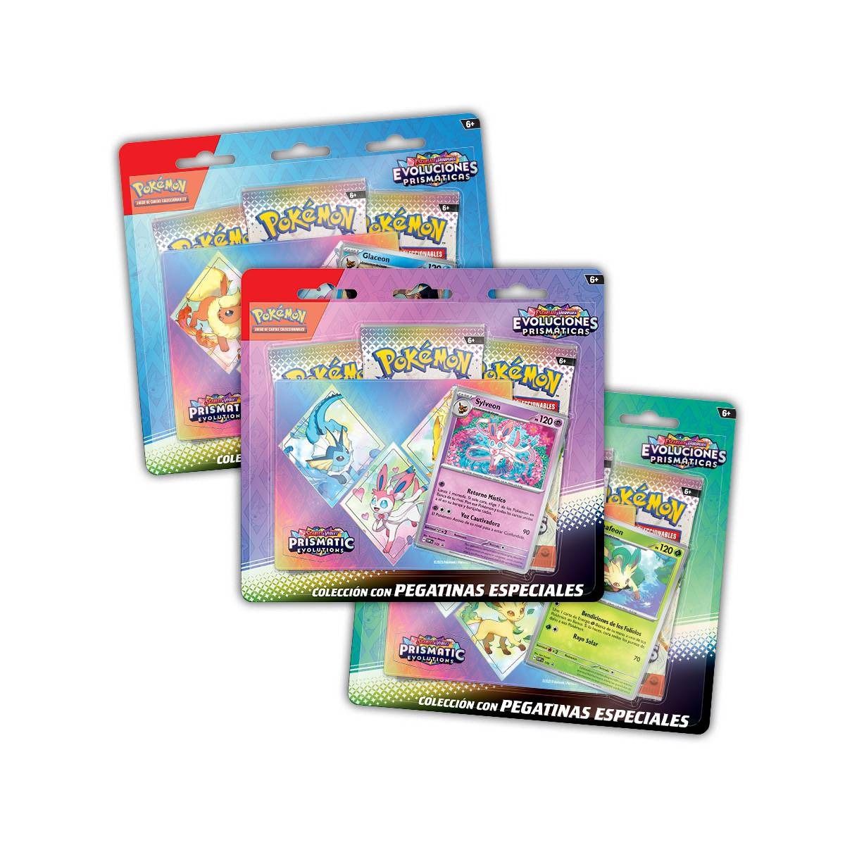 POKEMON - Colección con Pegatinas Especiales Evoluciones Prismáticas