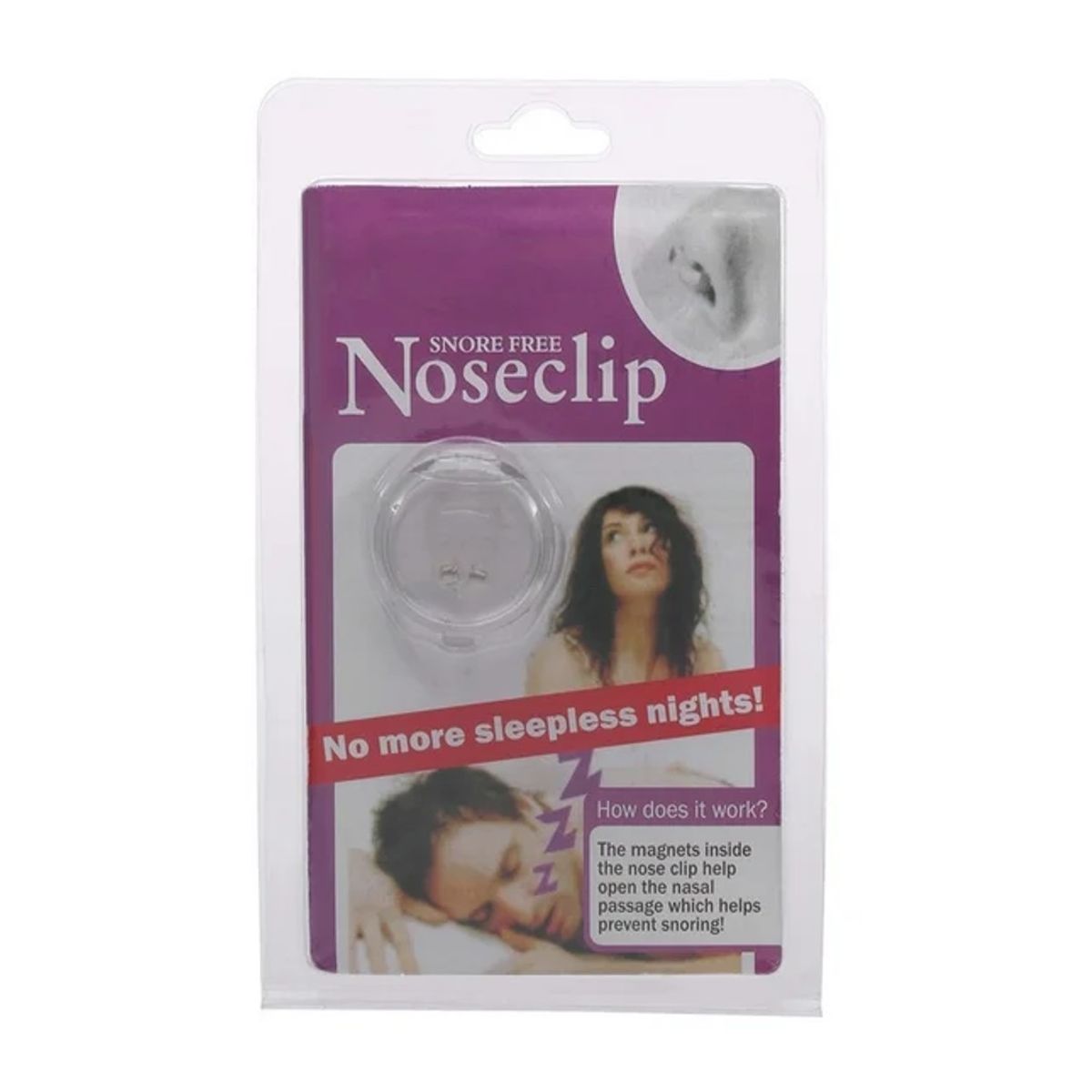GENERICO - Mini imán Clip De Nariz Anti Ronquidos Apnea
