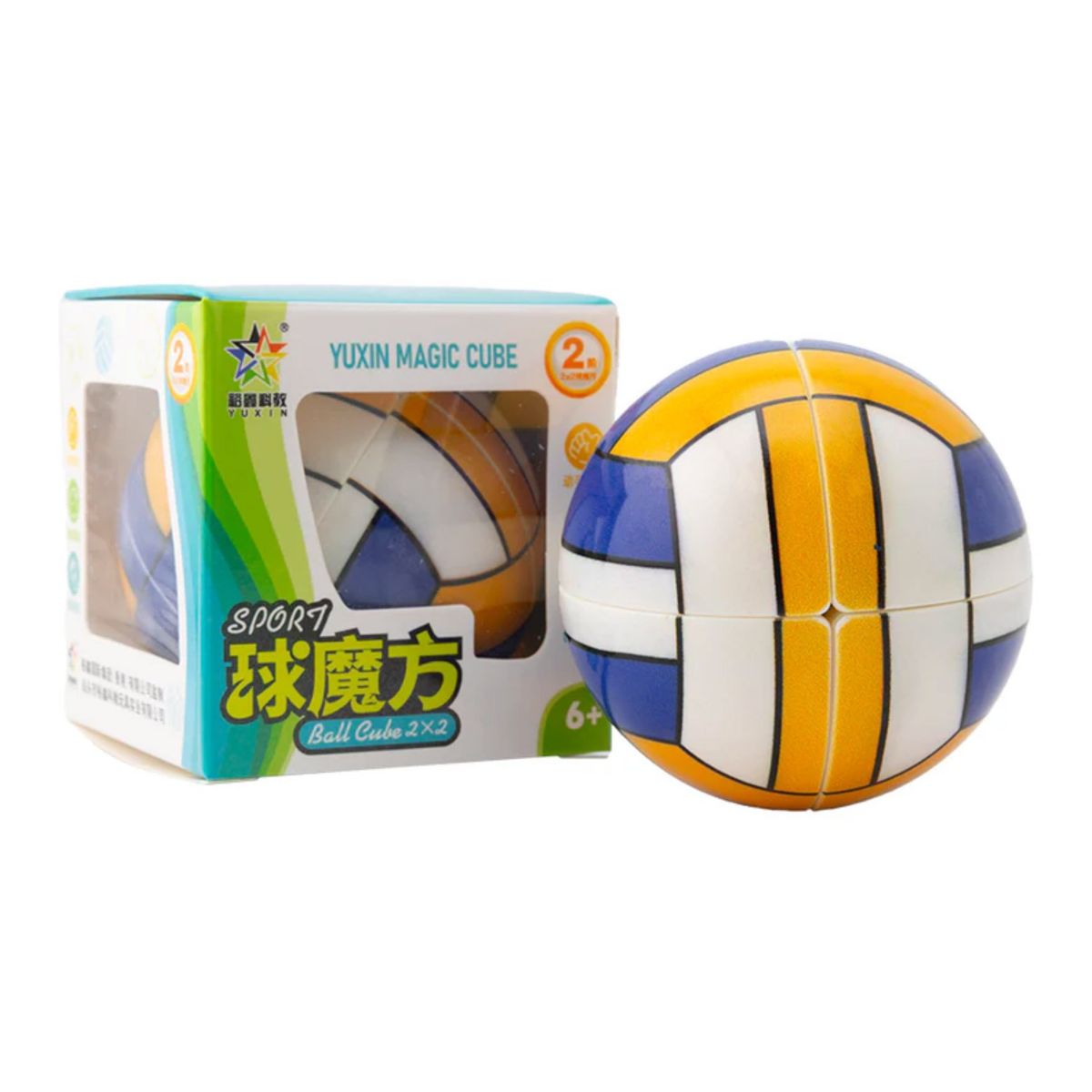 YUXIN - 2x2x2 Volleyball Voleibol Cubo Mágico Rubik