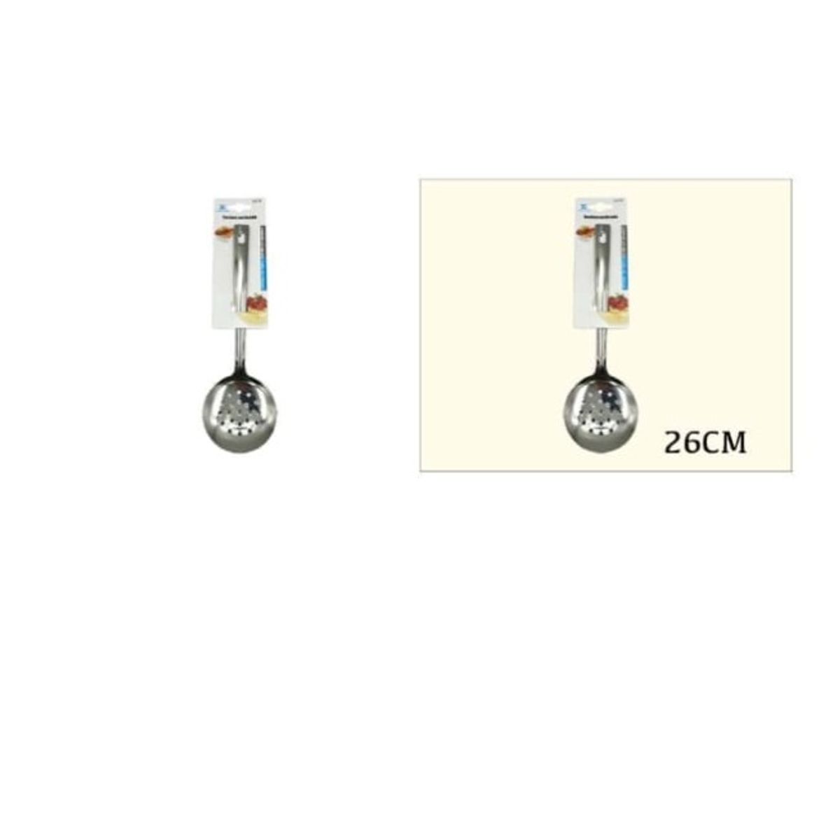 GENERICO - Cucharon Perforada Acero Inoxidable 26Cm