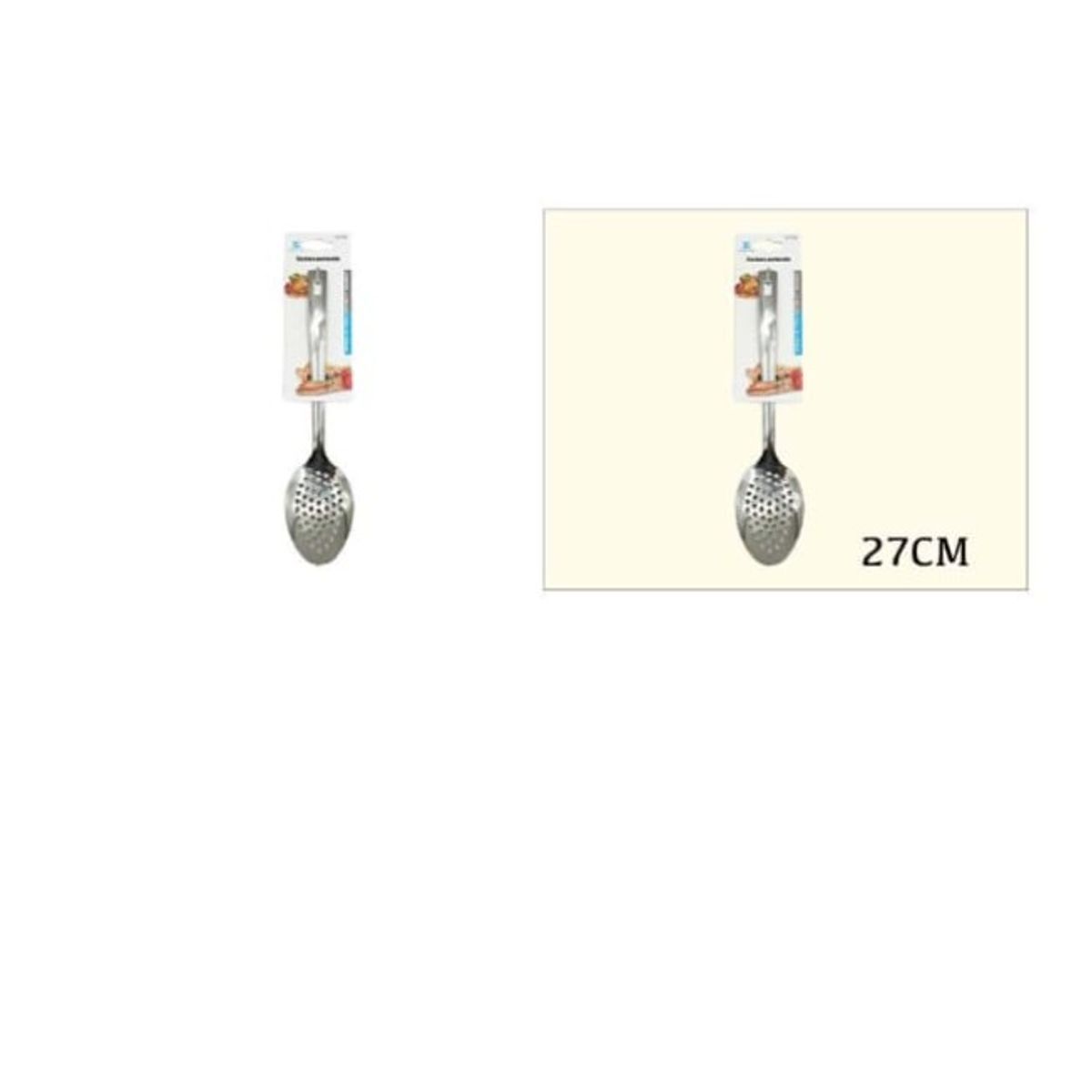 GENERICO - Cuchara Perforada Acero Inoxidable 27Cm