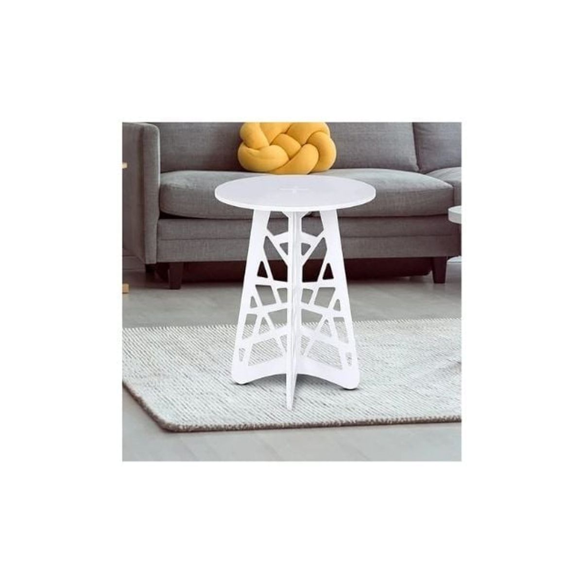 GENERICO - Mesa de Centro Pequeña Blanca