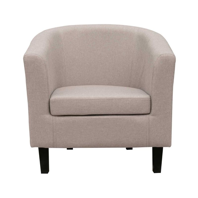 GENERICO - POLTRONA TUBULAR TAPIZ POLIESTER GRIS