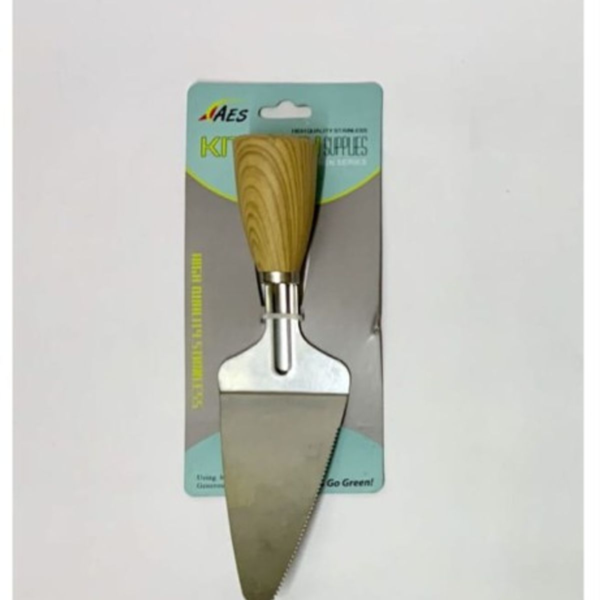 GENERICO - Espatula Reposteria Acero Inoxidable Mango De Madera