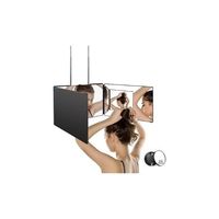 Espejo De 3 Vías De Corte De Pelo Triple De 360° Con Ganchos