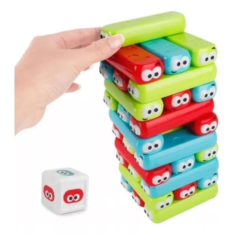 FLIGHT - Juego De Mesa Torre De Equilibrio De Colores Caras Niños