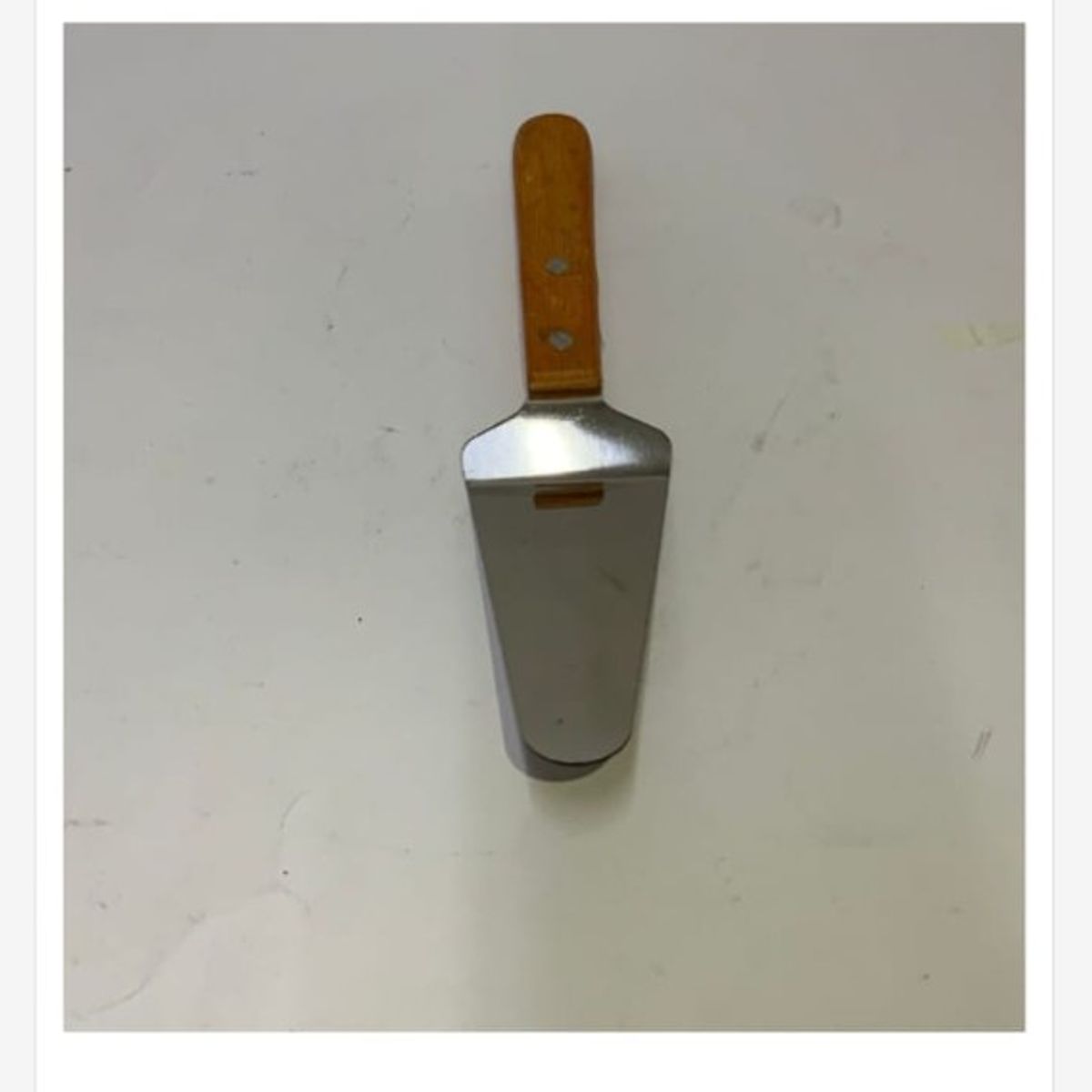 GENERICO - Espatula Reposteria Acero Inoxidable Mango De Madera