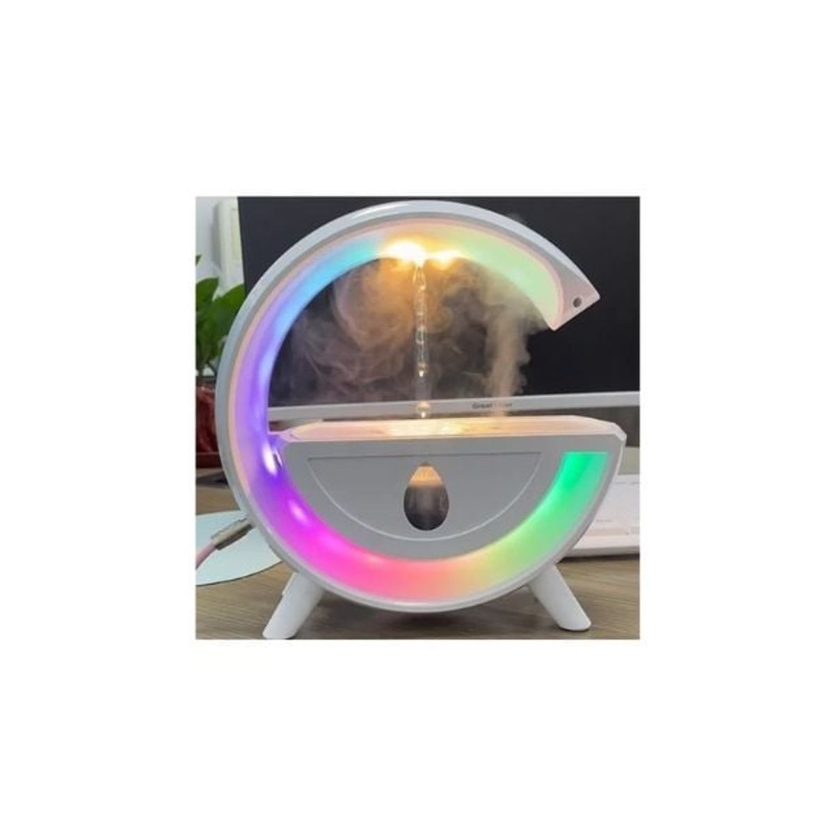 GENERICO - Lampara G Led Parlante Humidificador Radio Difusor Aroma