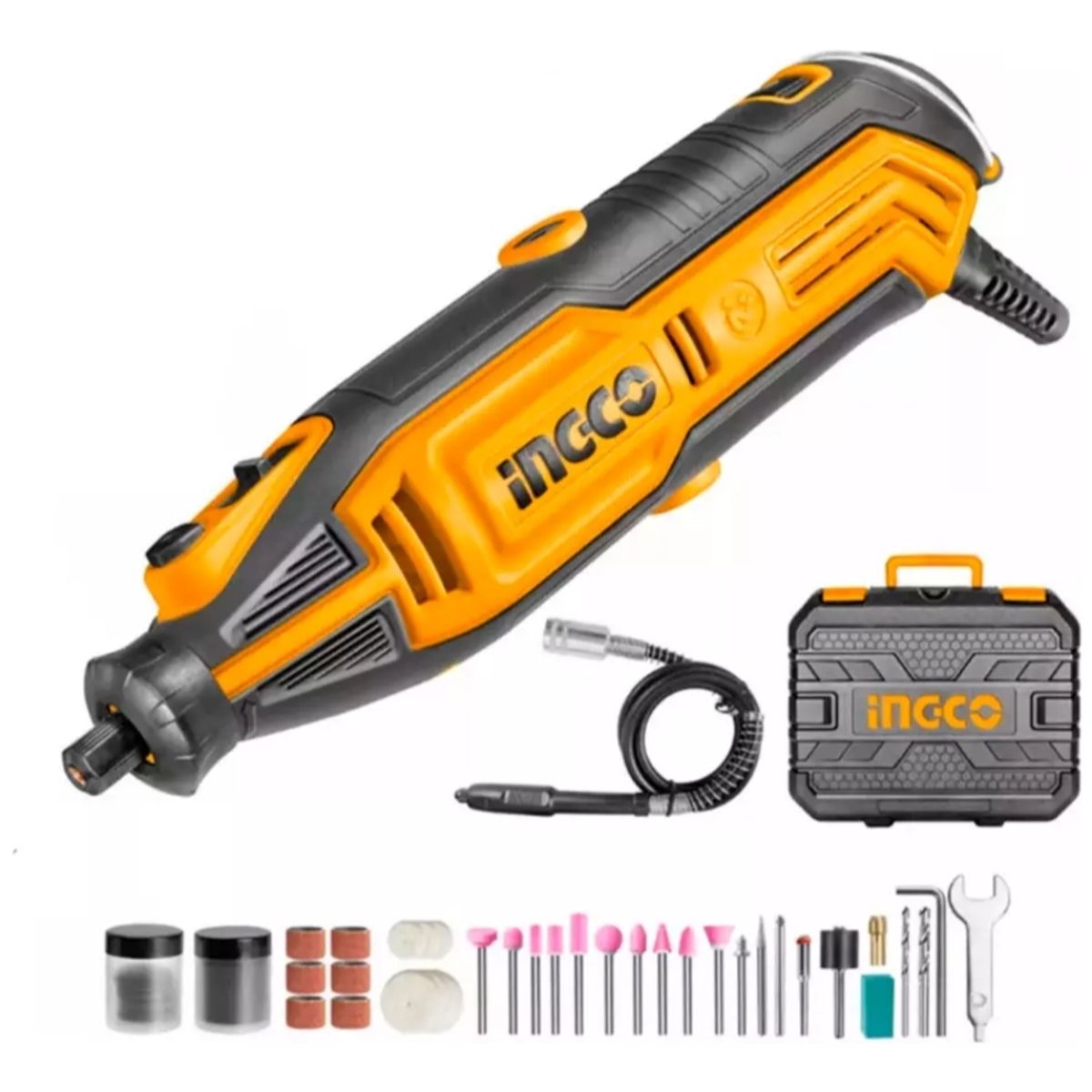 INGCO - Mini Torno Multipropósito 130w + Accesorios Ingco Mg13328