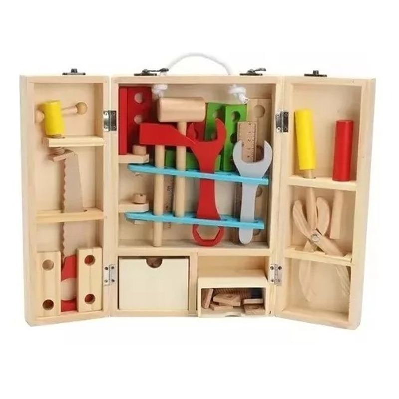 TEMPISH - Juguete Didáctico Caja Herramientas Madera Niños