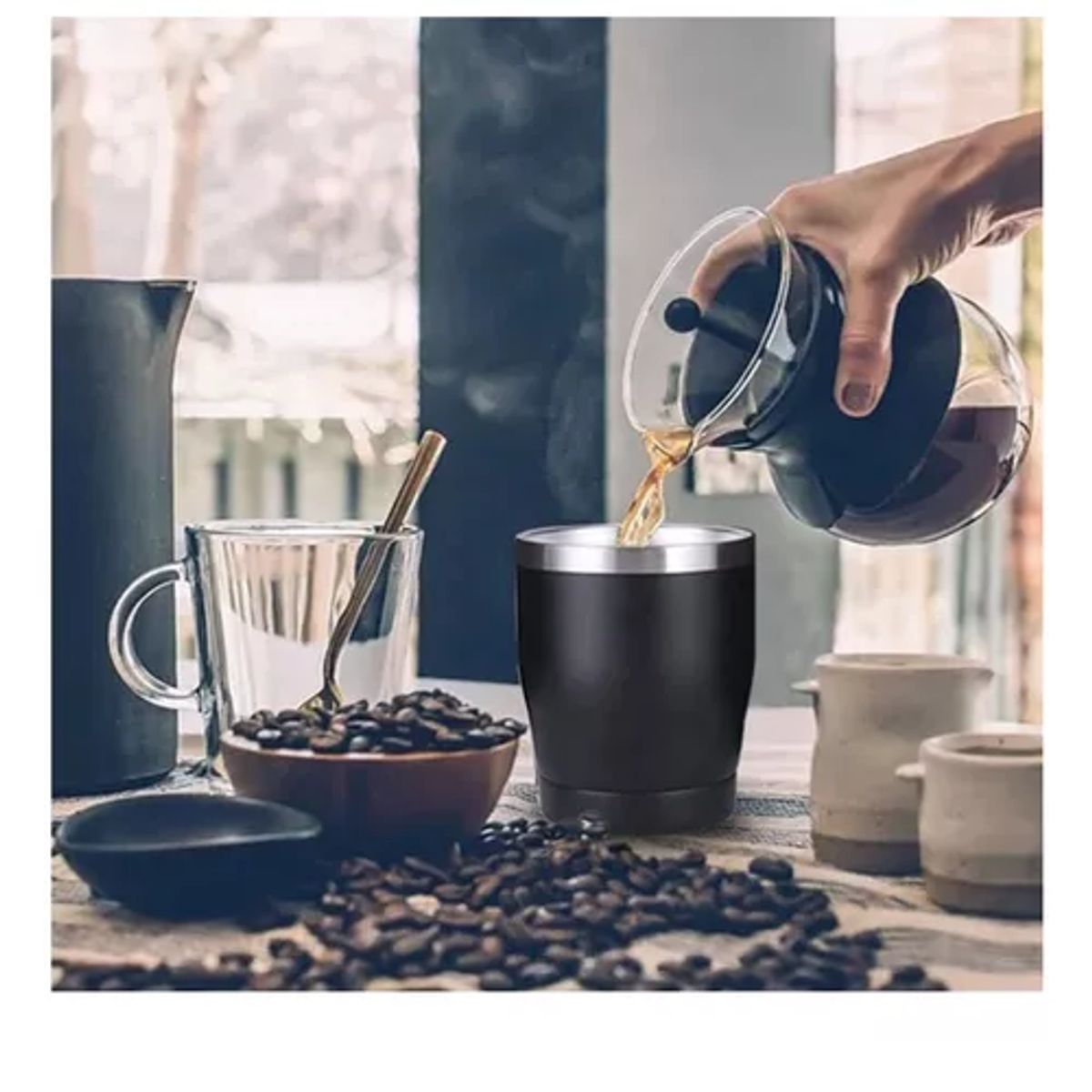 GENERICO - Vaso Termico Mug Taza De Acero Inoxidable 10 Oz Sublimable