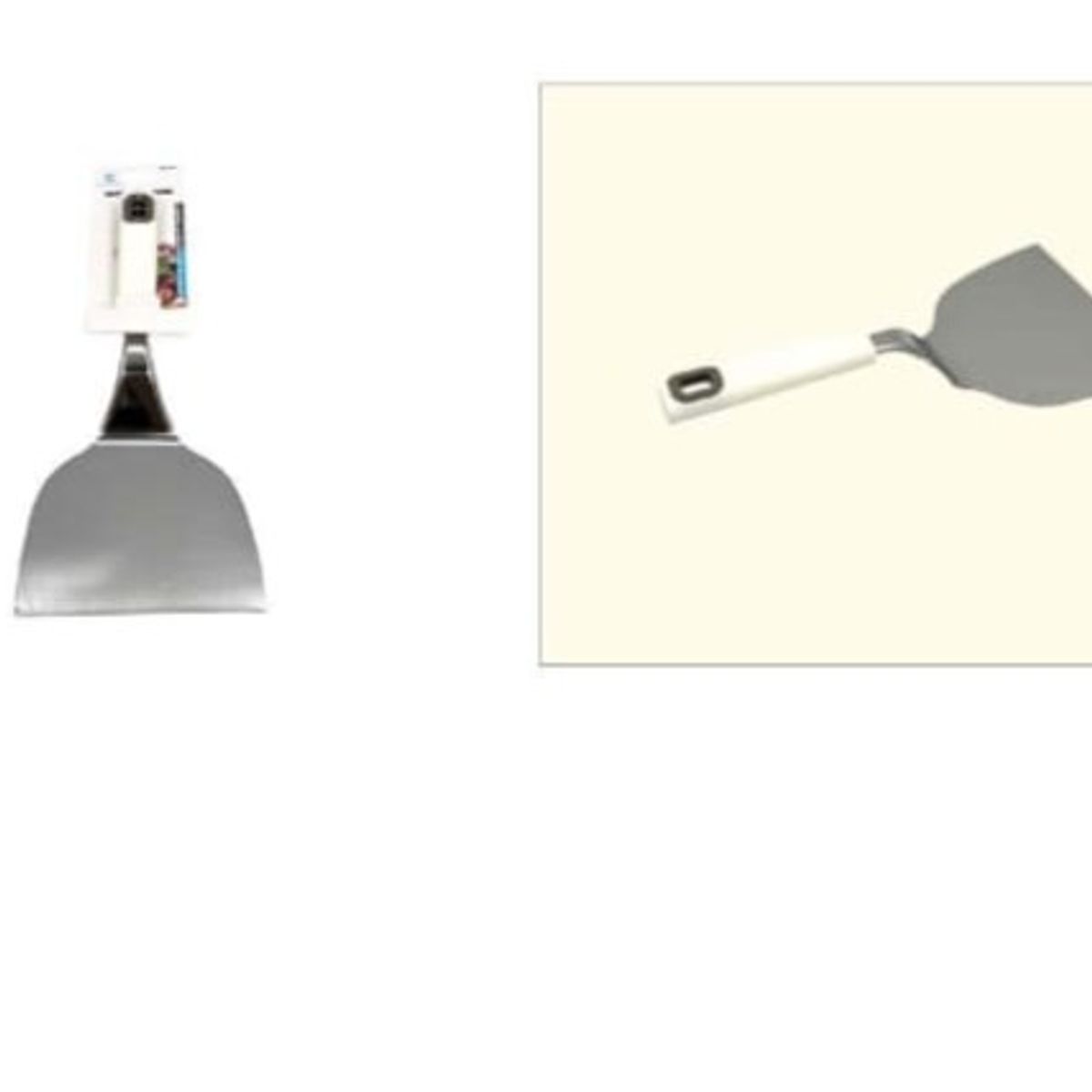 GENERICO - Espatula Reposteria Acero Inoxidable Mango Plastico