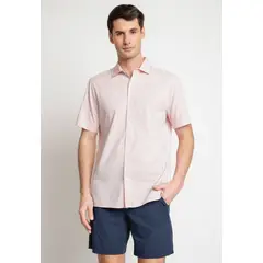 PERRY ELLIS - Camisa Hombre Manga Corta Rosado