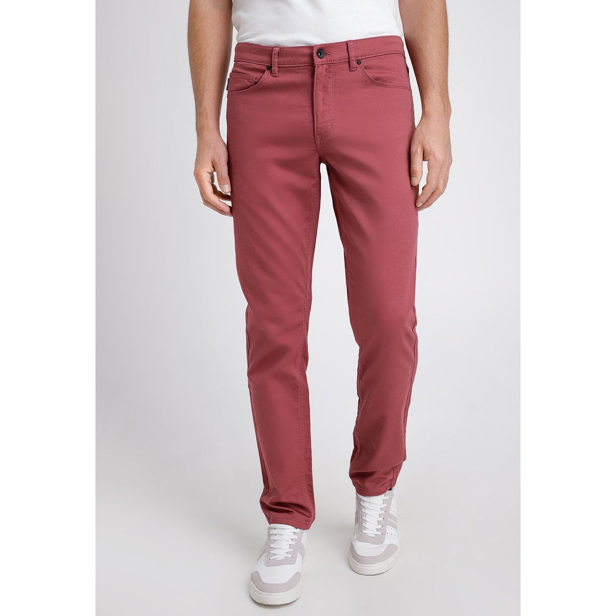 PERRY ELLIS - Pantalón Hombre Casual 5 Bolsillos Rouge