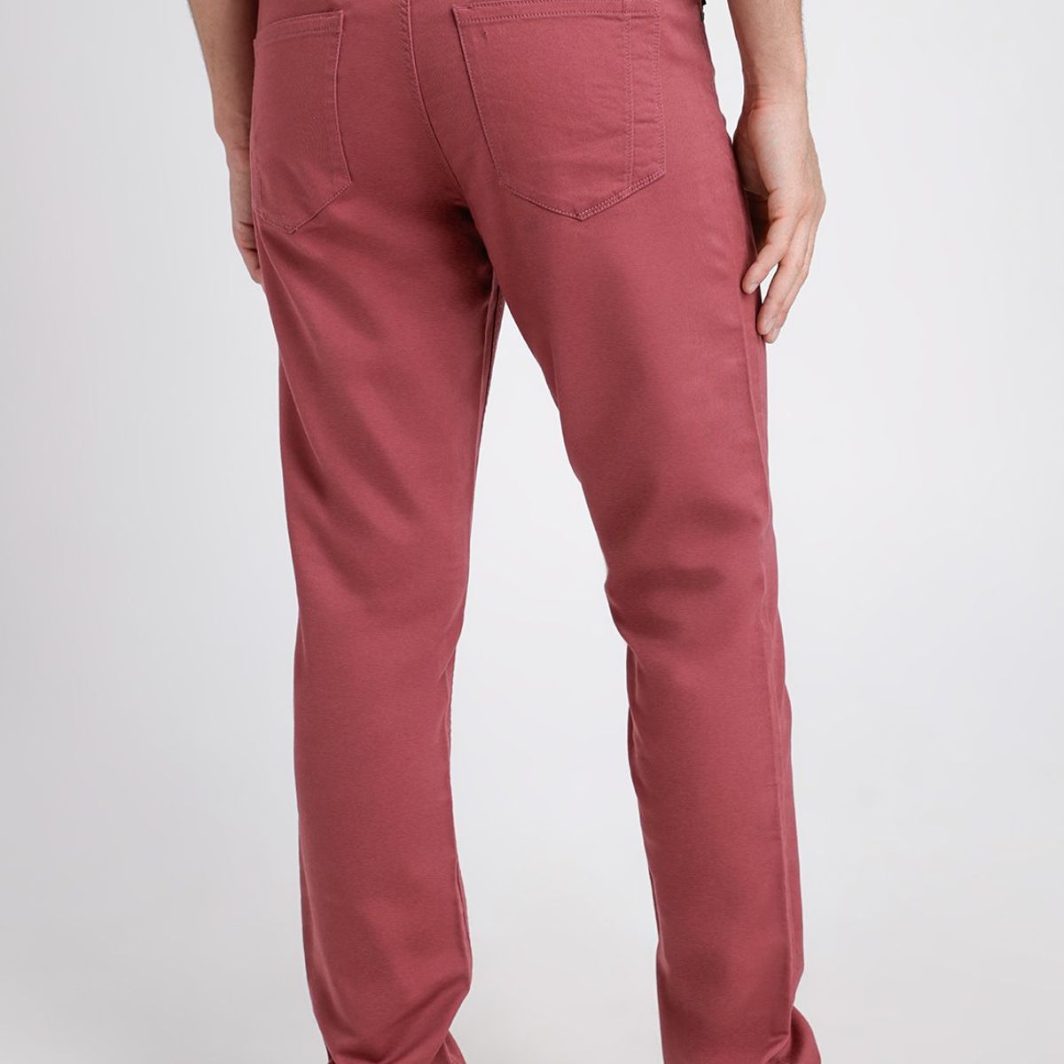 PERRY ELLIS - Pantalón Hombre Casual 5 Bolsillos Rouge