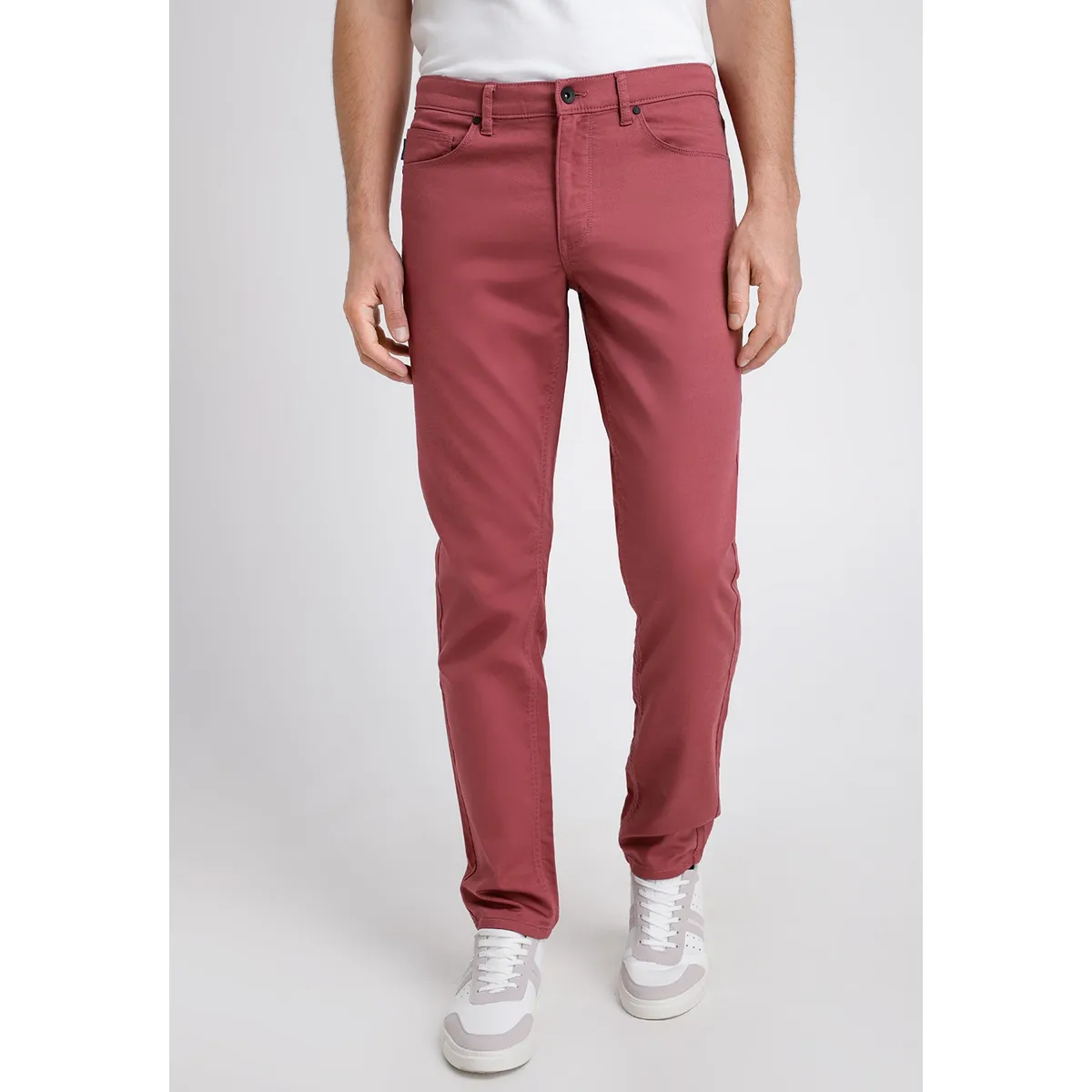 PERRY ELLIS - Pantalón Hombre Casual 5 Bolsillos Rouge