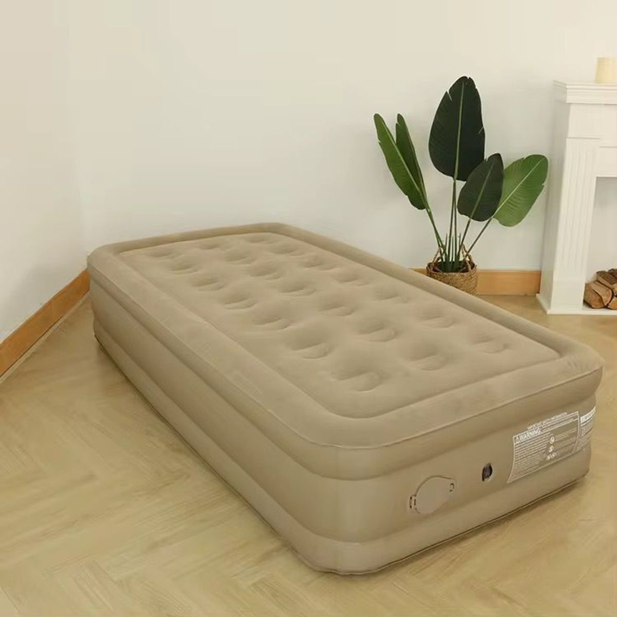 GENERICO - Colchón Inflable Eléctrico Con Bomba INDIVIDUAL 99X190X40