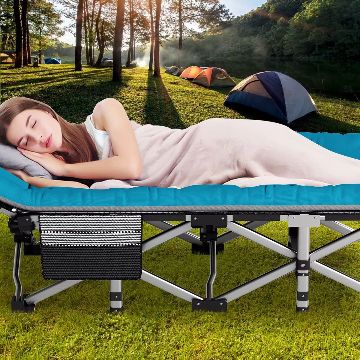 GENERICO - Cama De Camping Plegable Casual Doble