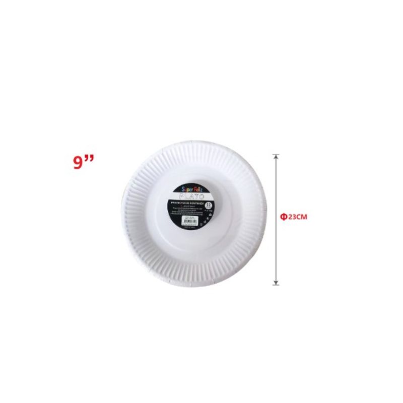 GENERICO - PLATOS PARA FIESTA 22.3CM CM 50 PCS