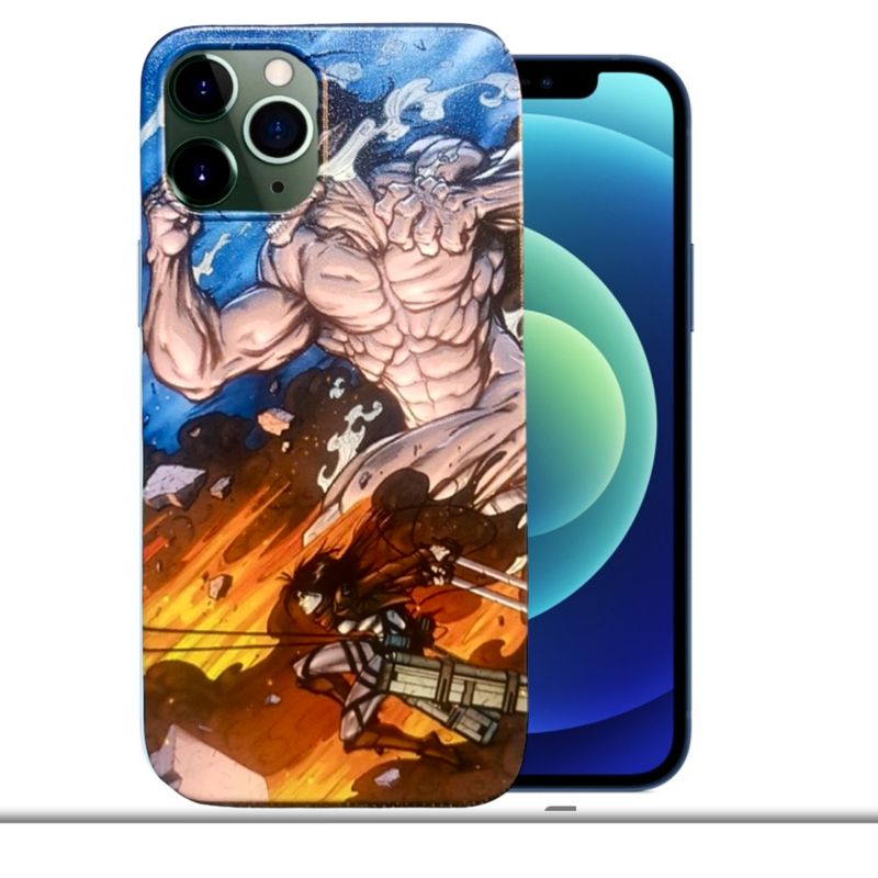 GENERICO - Carcasa Tpu Mate Attack On Titan Para iPhone Shingeki